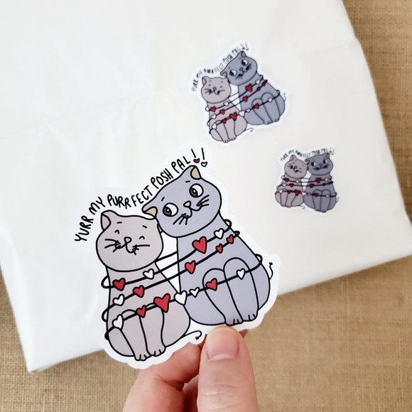 LB058 STICKERS Custom Poshmark Stickers Personalizable Shipping Supplies - Picture 1 of 8